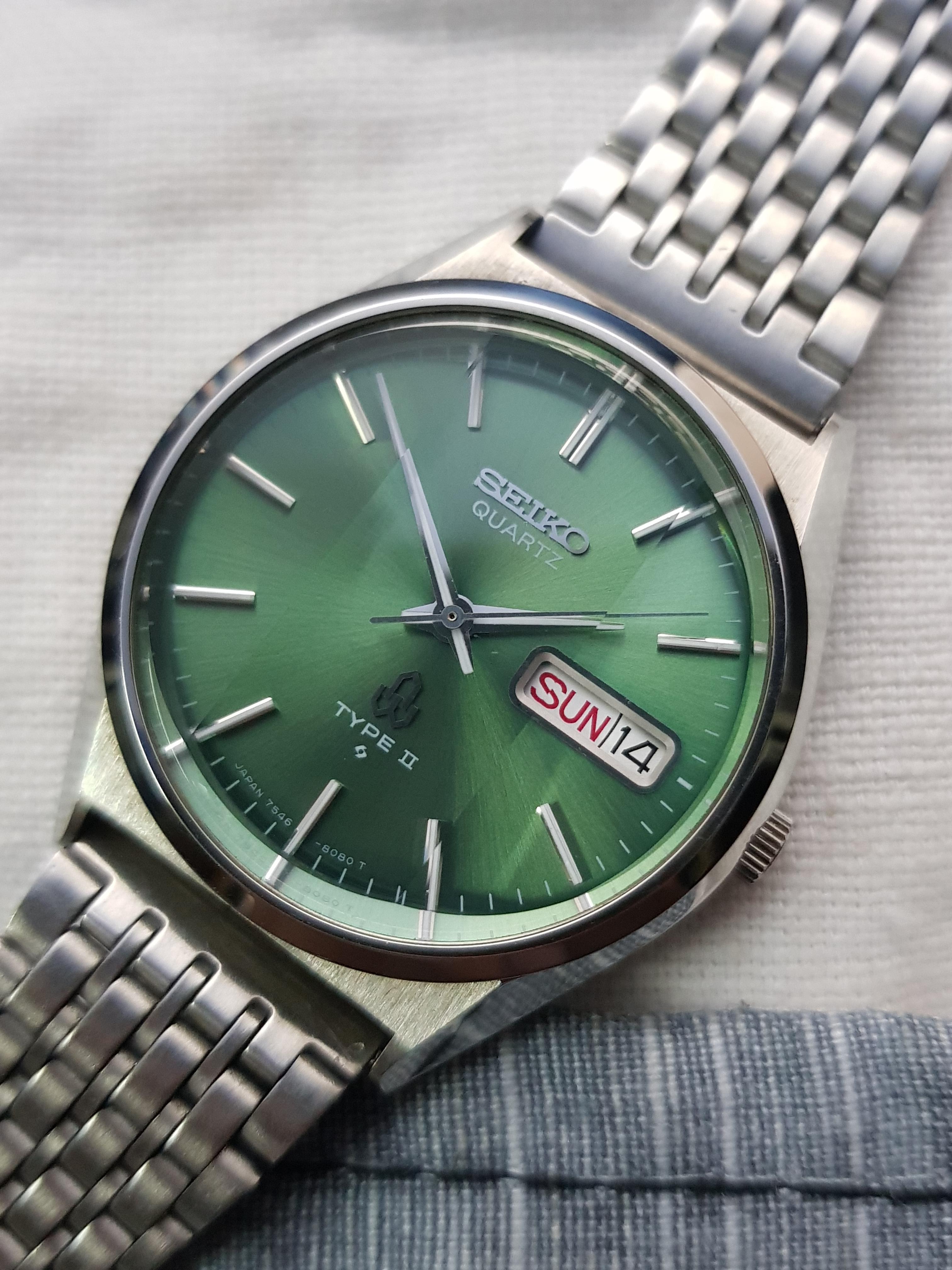 WTS] Seiko Type II 7546-8190 Near mint condition with Emeral Green