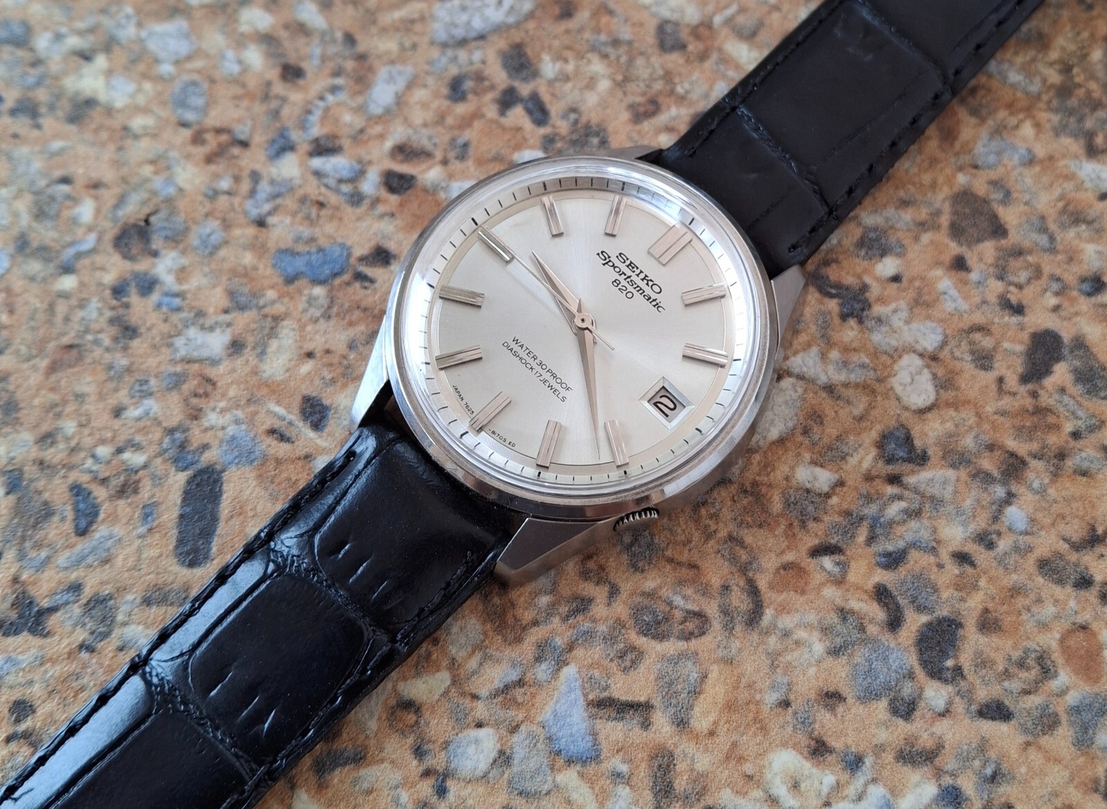 Vintage Seiko Sportsmatic Calendar 820 17 Jewels 7625 8070 January