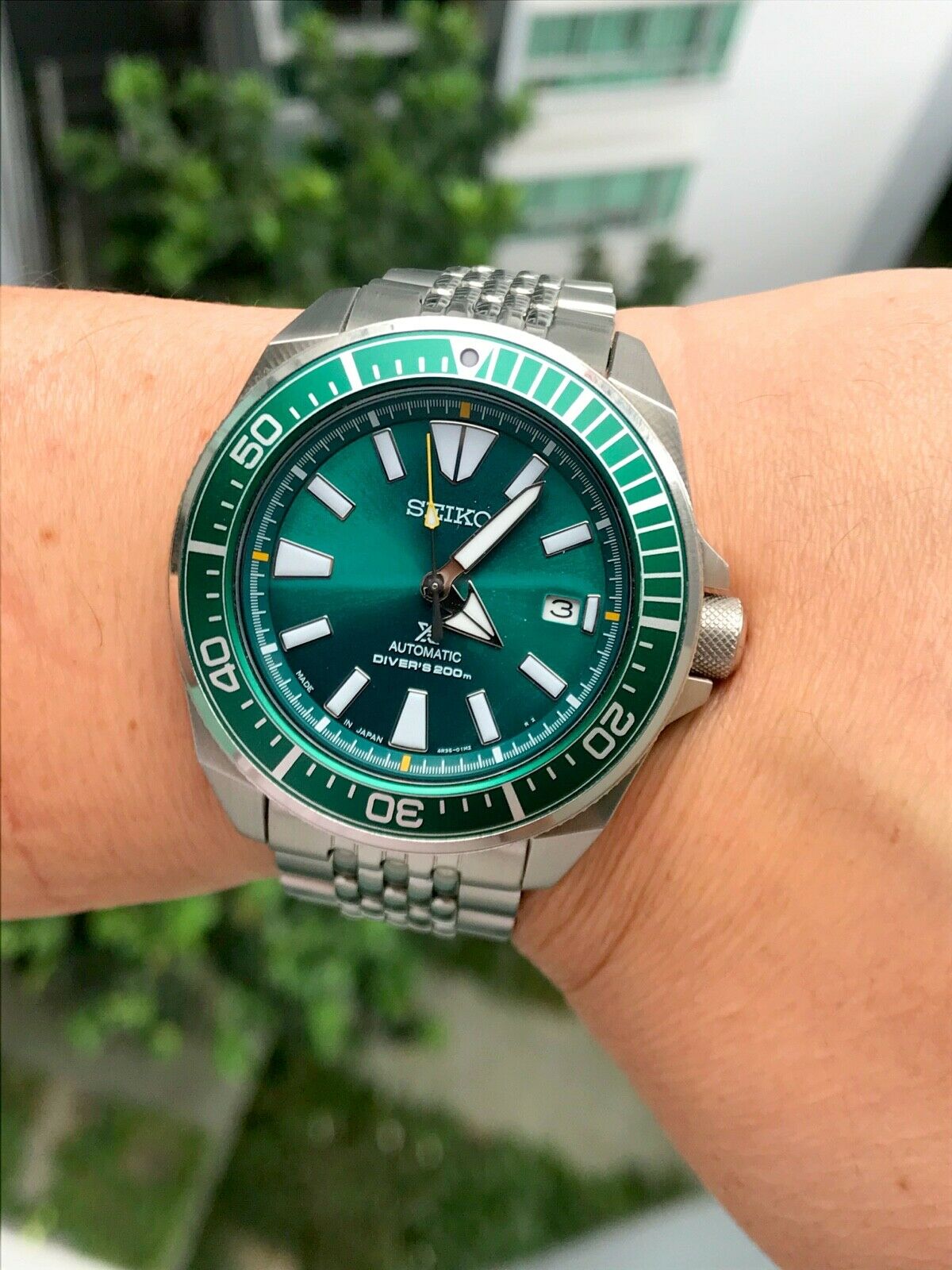 seiko green samurai