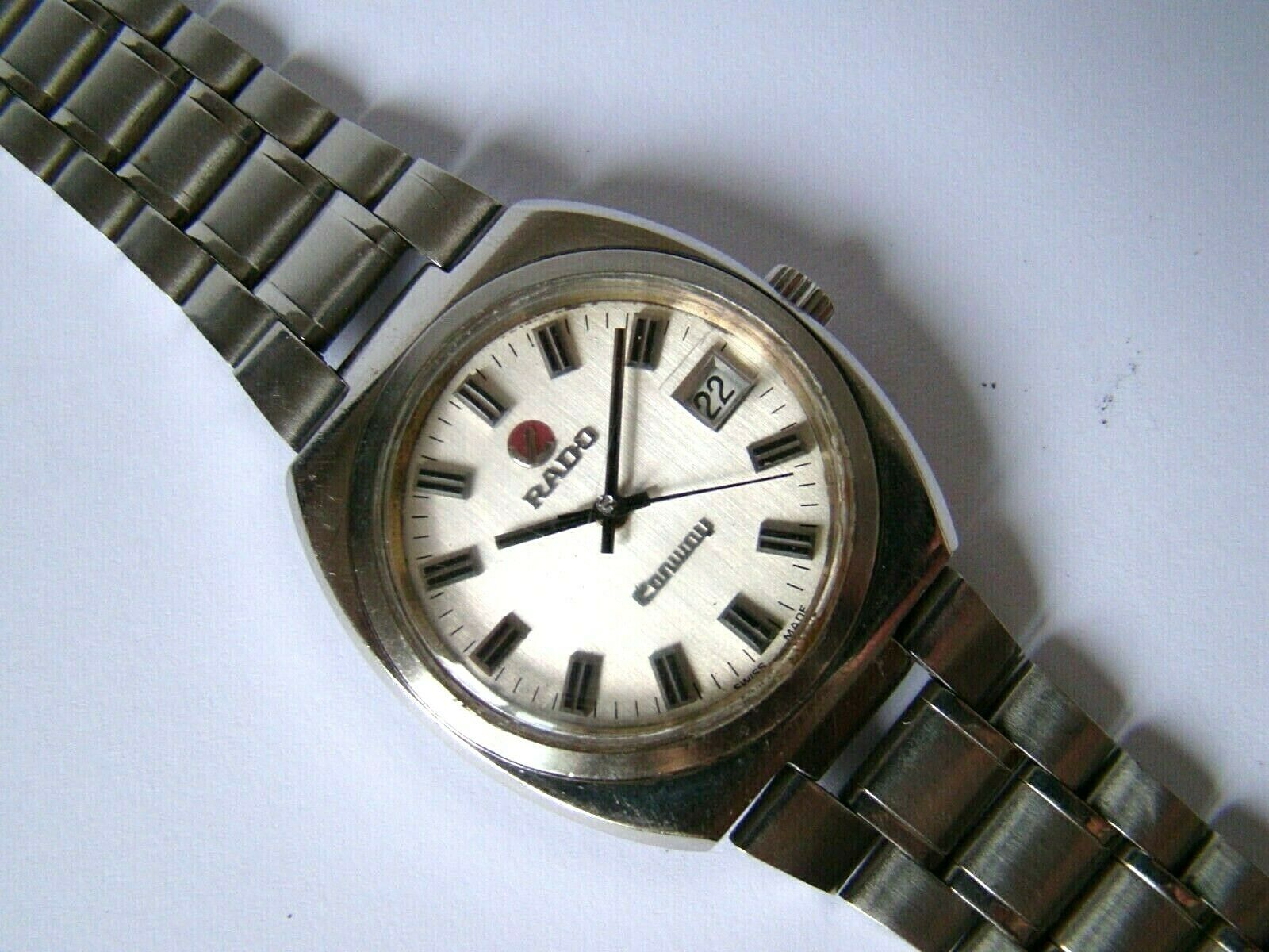 Original SWISS made, Vintage RADO CONWAY men's watch, AUTOMATIC