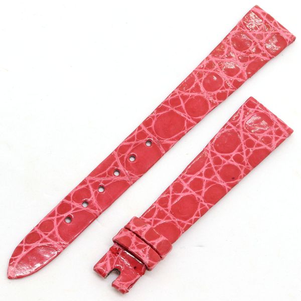 [New] Chopard replacement belt genuine red shiny red crocodile leather ...