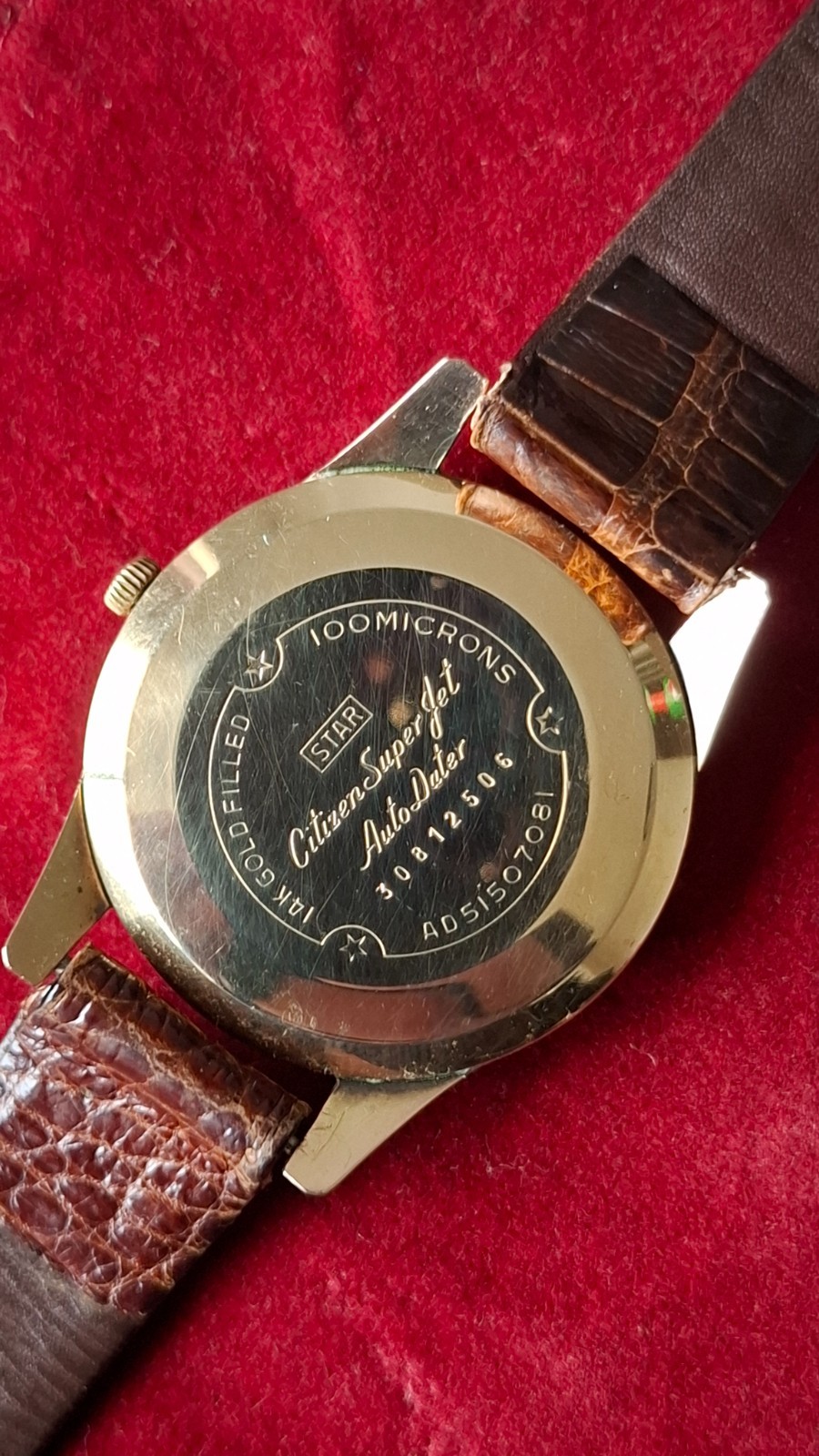 Vintage 1963 Citizen Super Jet Auto Dater 14K GF 39 Jewels 