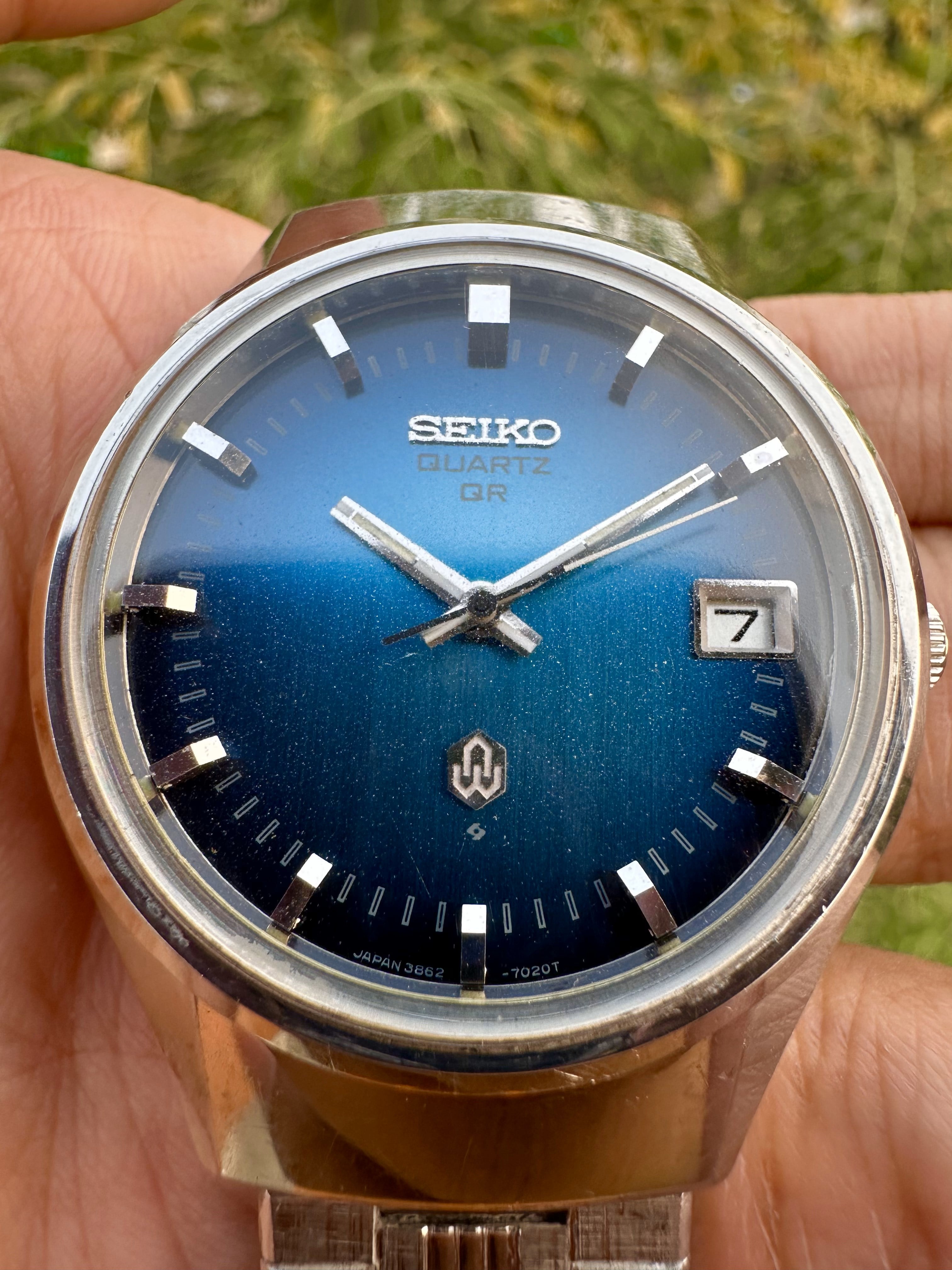 SEIKO QRクォーツ1974年 オリジナル希少品42mmx36mm - 腕時計(アナログ)