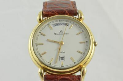 Maurice Lacroix Mens Watch Steel Vintage 96376 34MM Vintage Gold