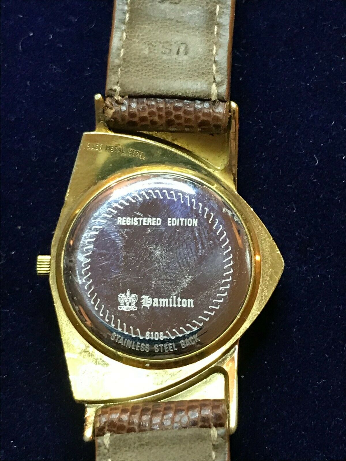 Hamilton Ventura 6108 Registered Edition Gold Plated Quartz