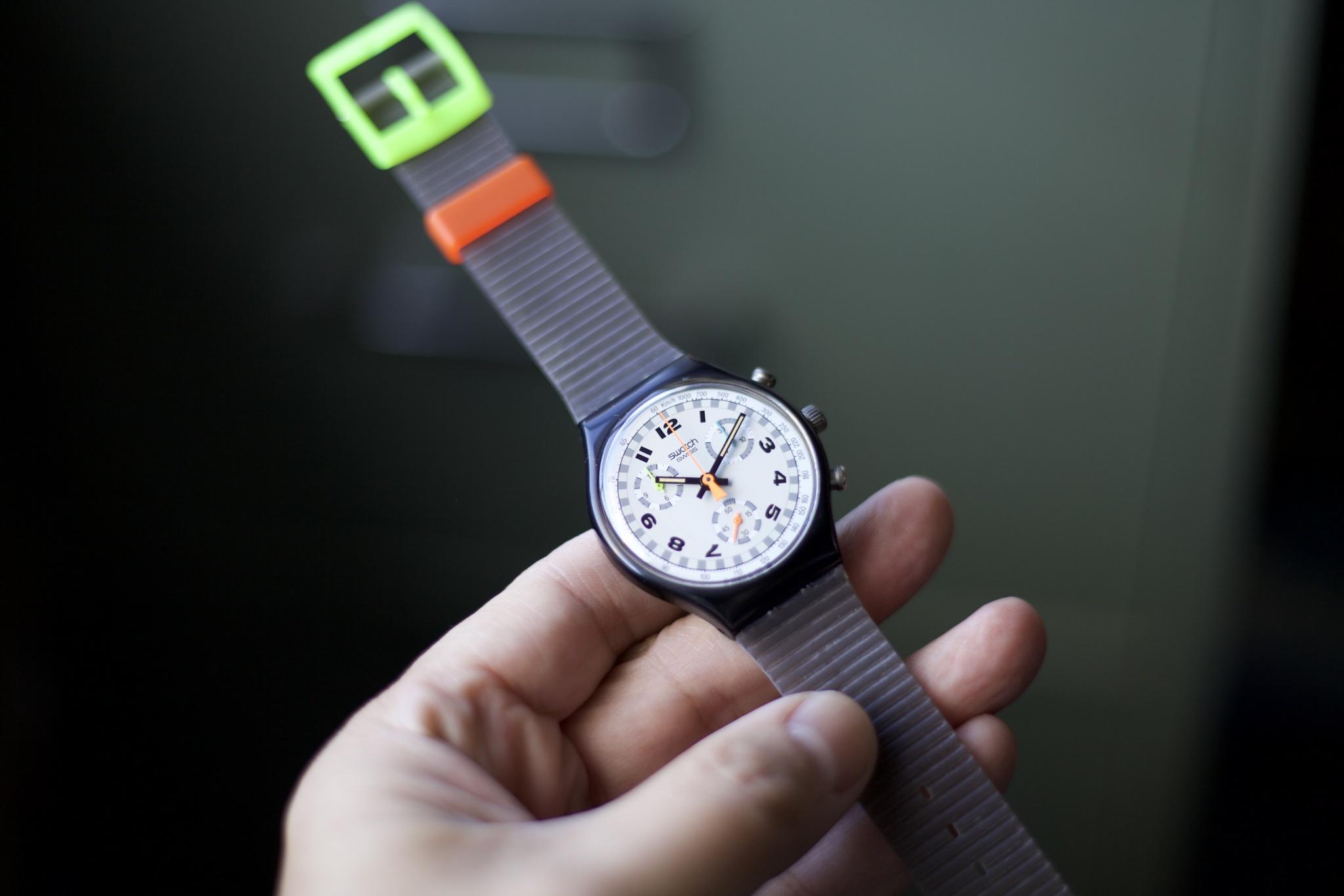 WTS] Swatch Chrono Skate Bike SCB105 •• NOS 1990s | WatchCharts 