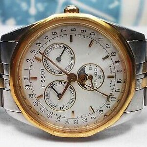 TISSOT PR100 TRIPLE POINTER DATE MOONPHASE QUARTZ MEN'S WATCH