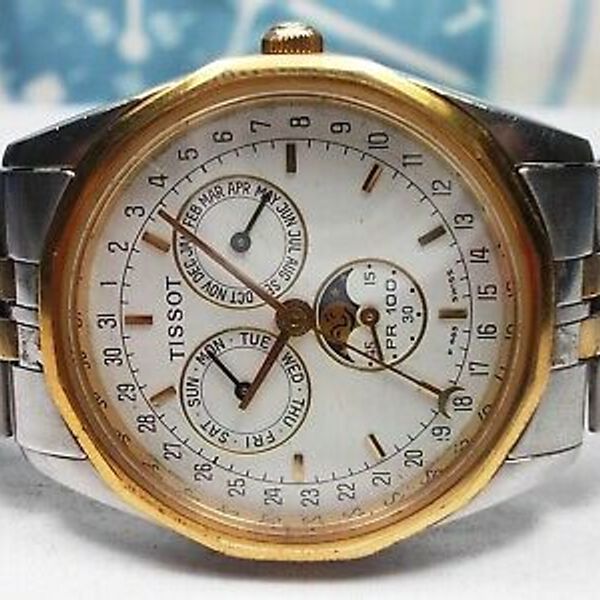 TISSOT PR100 TRIPLE POINTER DATE MOONPHASE QUARTZ MEN'S WATCH, P365/465 WatchCharts