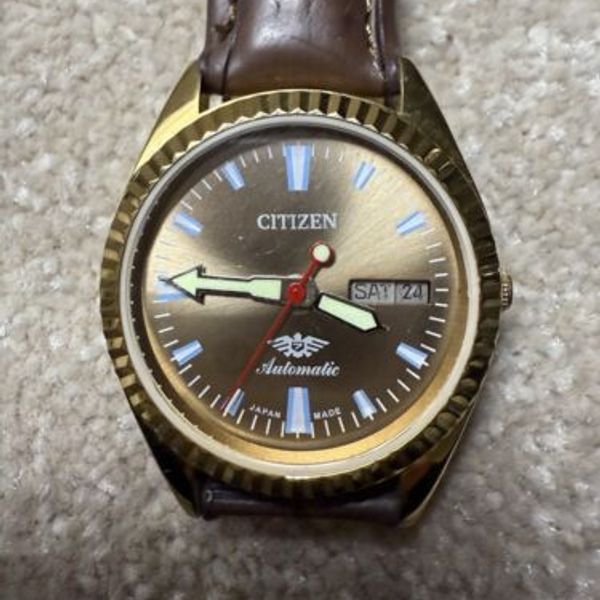Citizen Automatic 8200 Movement stainless steel Japan Made 21 Jewels Men s Wrist Watch
