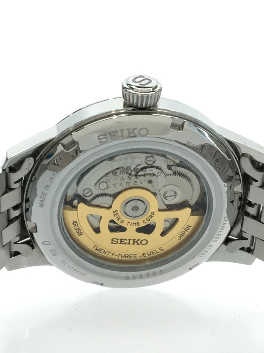 Used Seiko Presage self winding watch analog stainless steel SLV