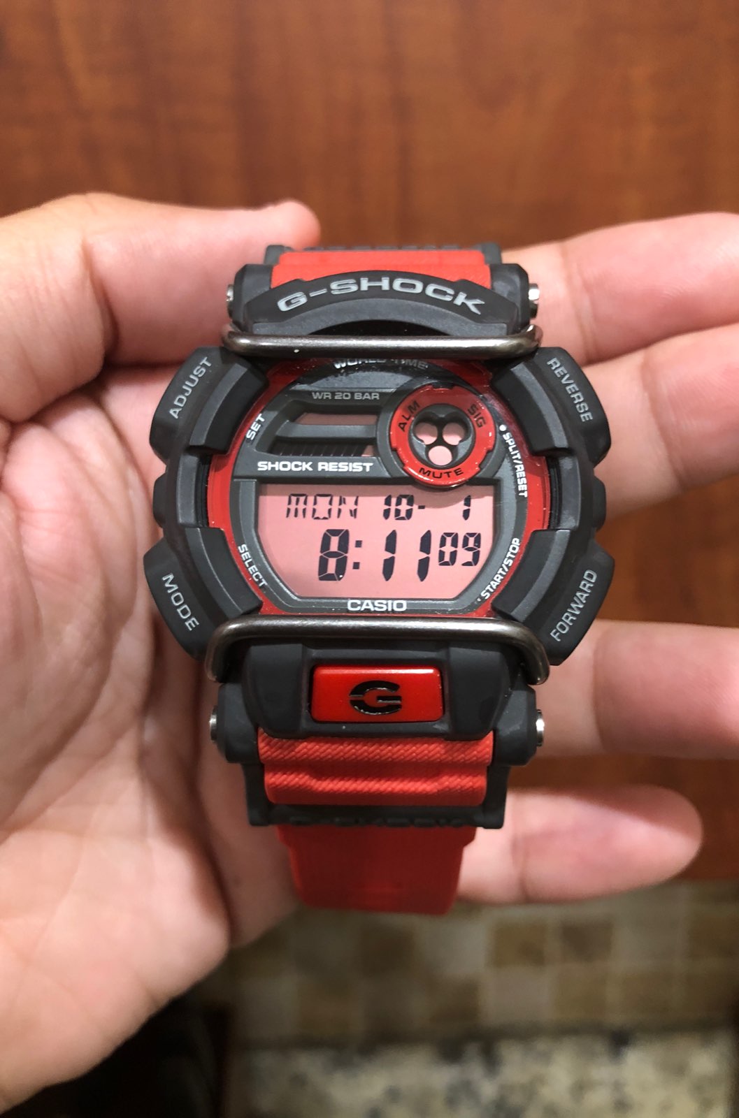 g shock red bull watch