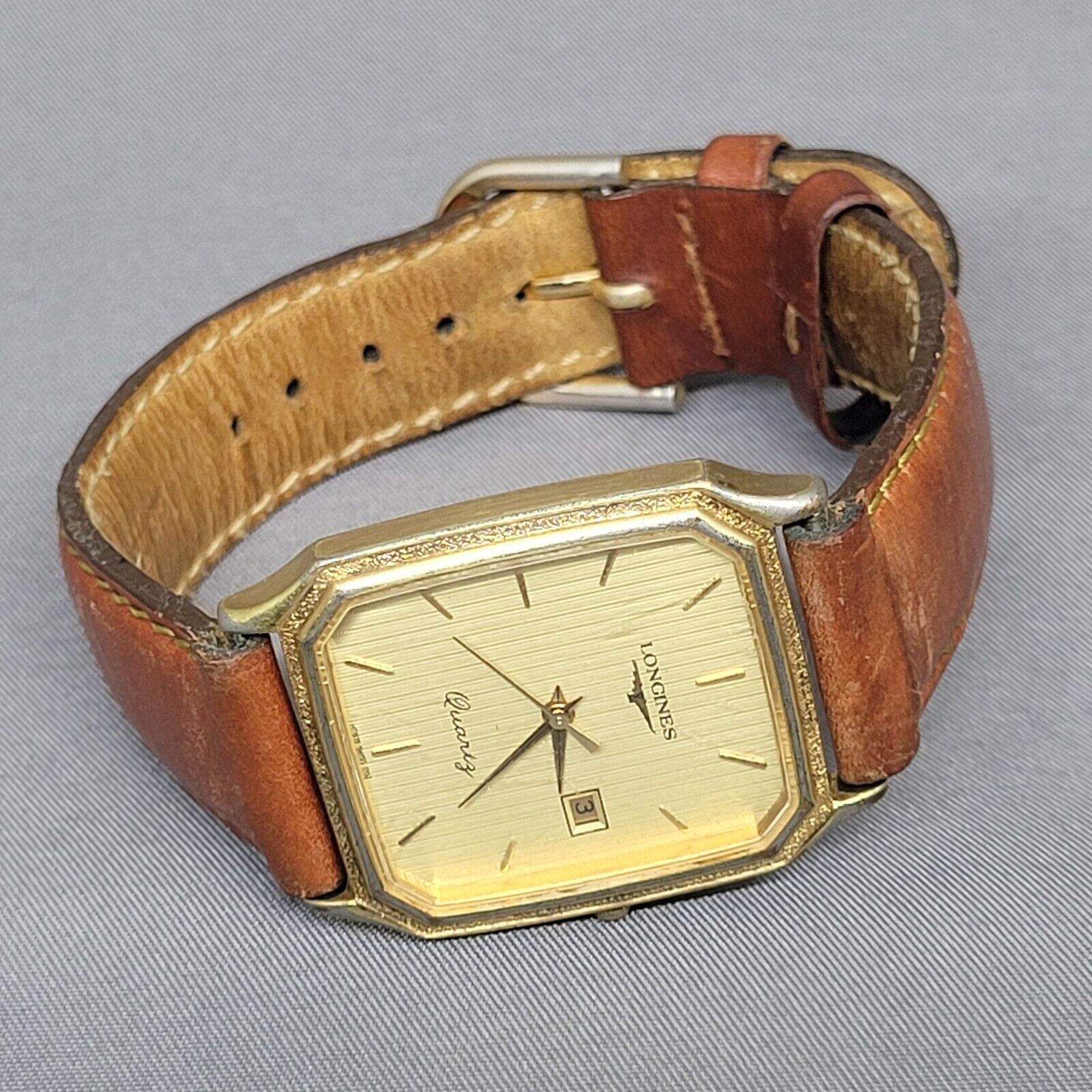 LONGINES Vintage Men s Gold Watch QUARTZ SWISS MADE E651