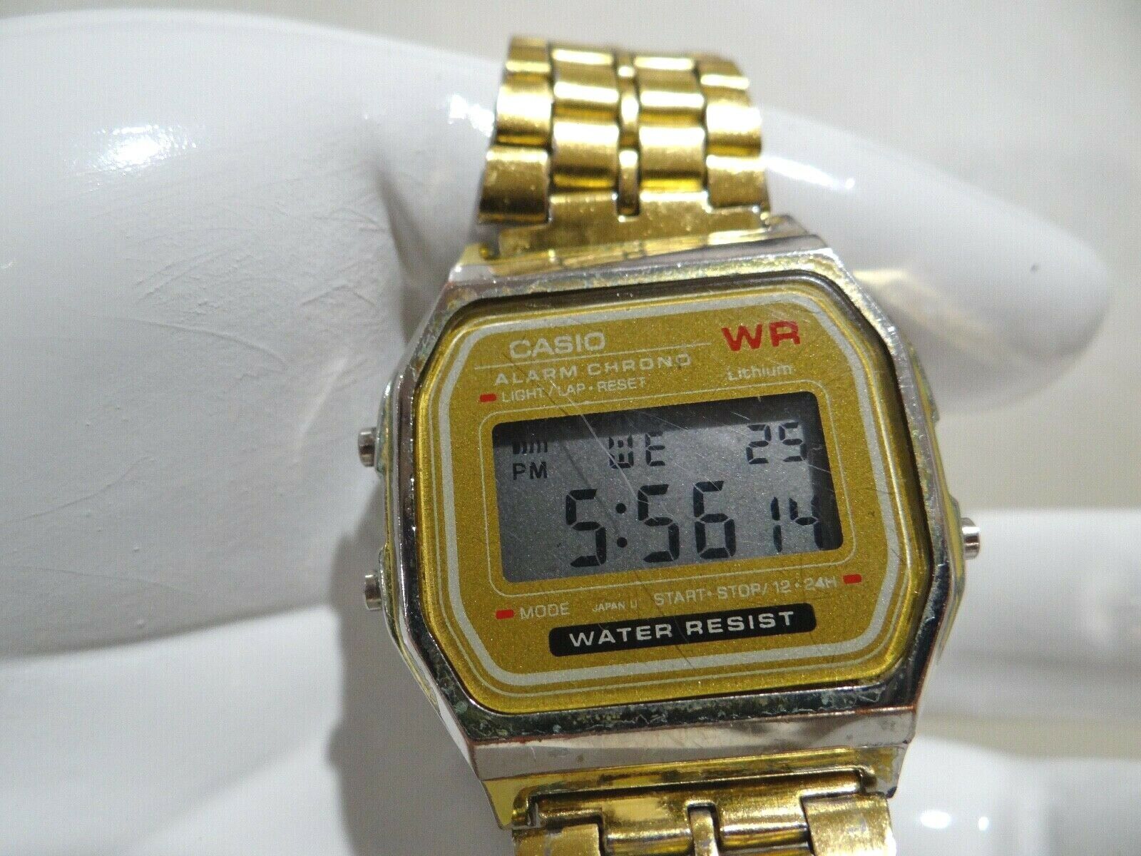 VINTAGE Casio Men's Watch 593 A159W JAPAN Gold | WatchCharts