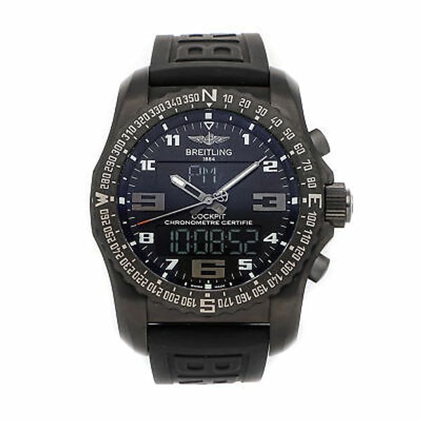 Breitling Cockpit B50 Quartz 46mm Titanium Mens Watch Calendar VB501022 ...