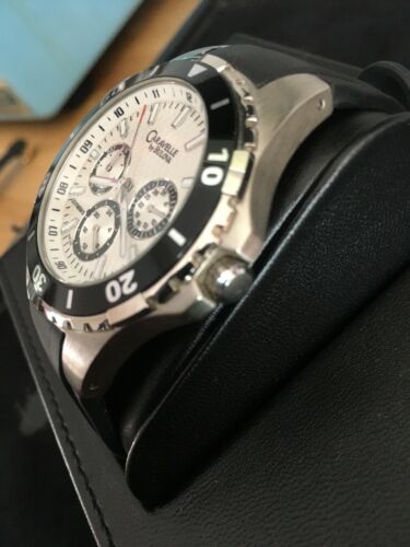 BULOVA CARAVELLE SPORT RUBBER CHRONO C860722 MINT 42mm