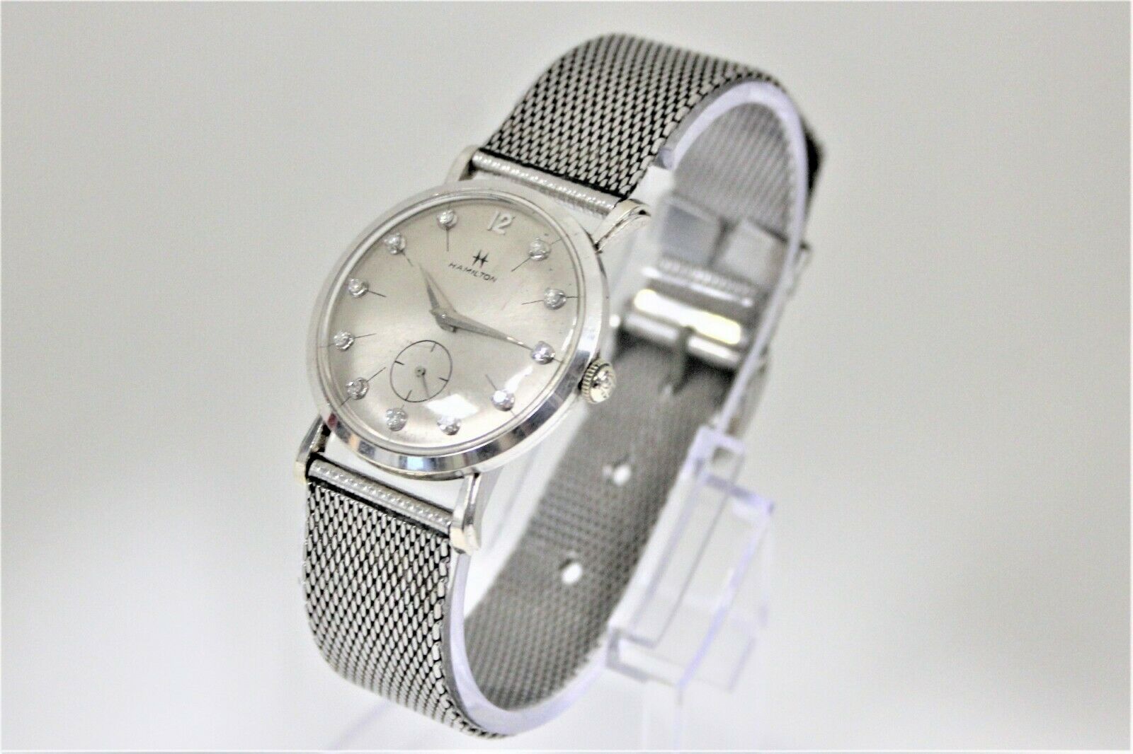 1950s Universal 14K White Gold & Diamond Watch - The Verma Group
