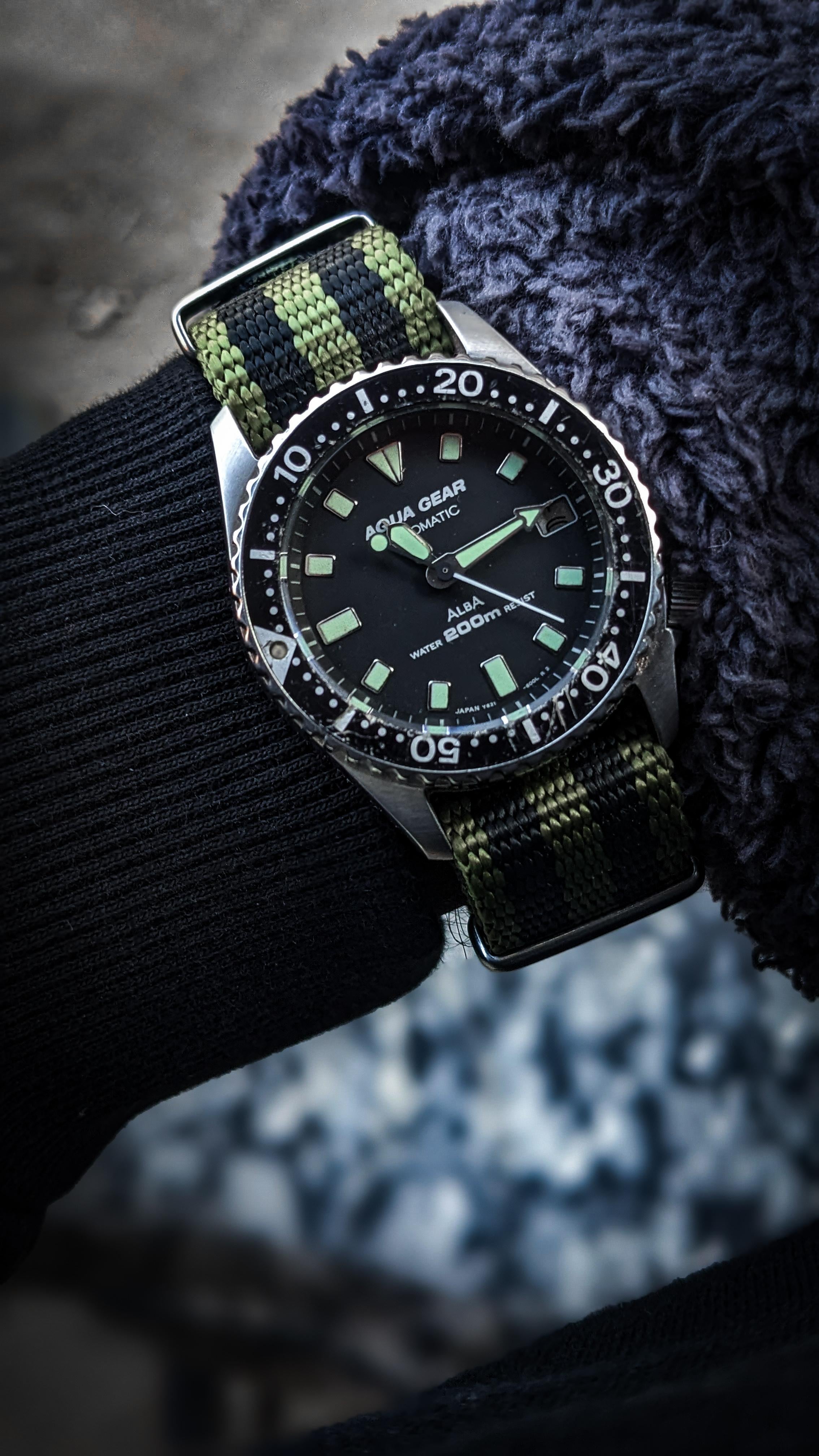 WTS] SEIKO ALBA Y621-6000 AQUA GEAR automatic winding men