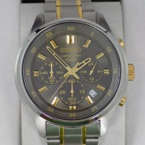 Men's Seiko 4T53-00B0 Chronograph 100M Stainless Wristwatch Japan