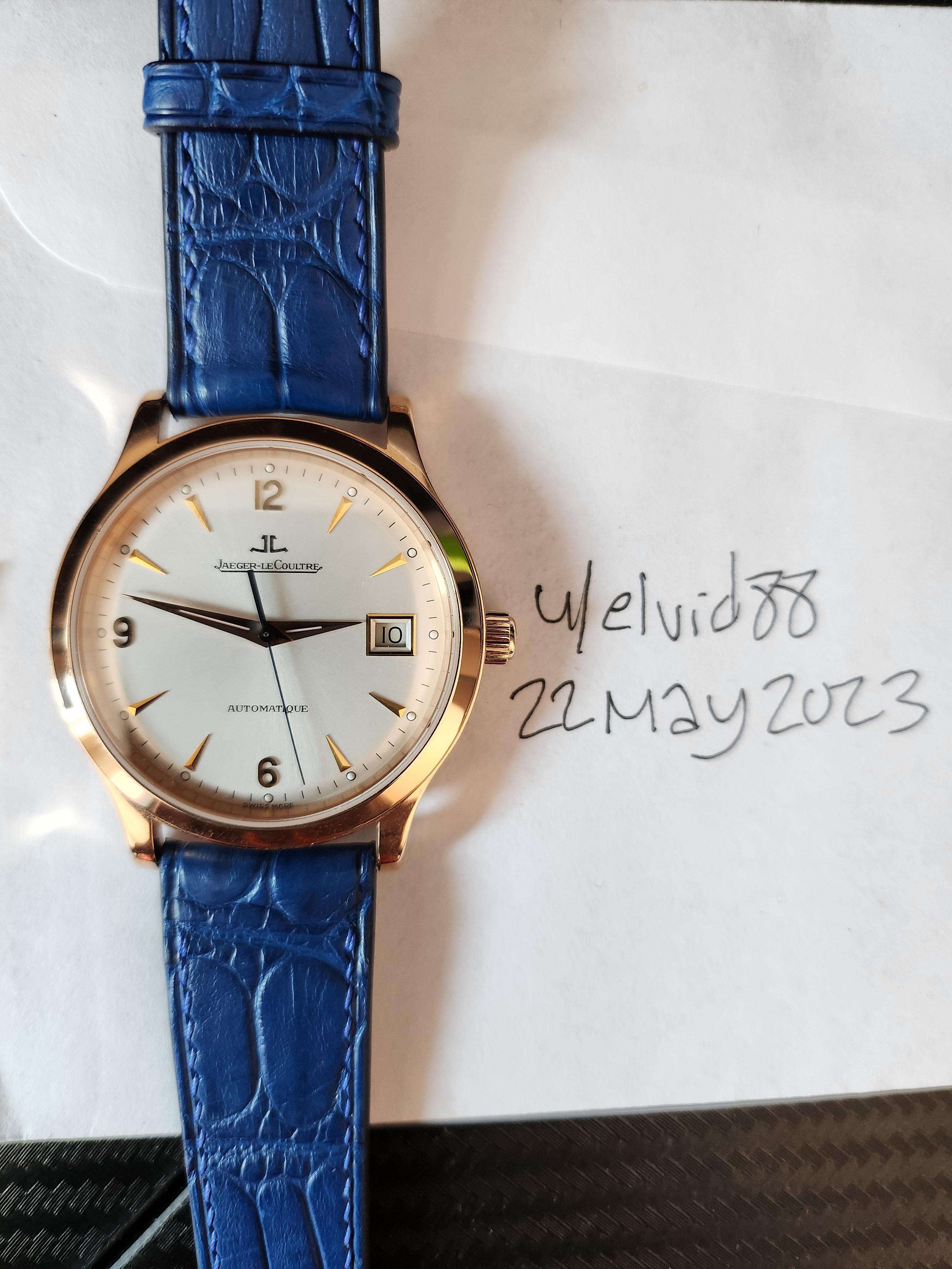 WTS Solid 18k Rose Gold Jaeger LeCoultre Master Control Date ref