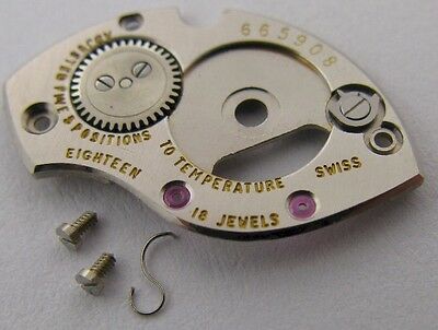 Piaget 9P 9P1 9P2 used part barrel bridge with its crown wheel