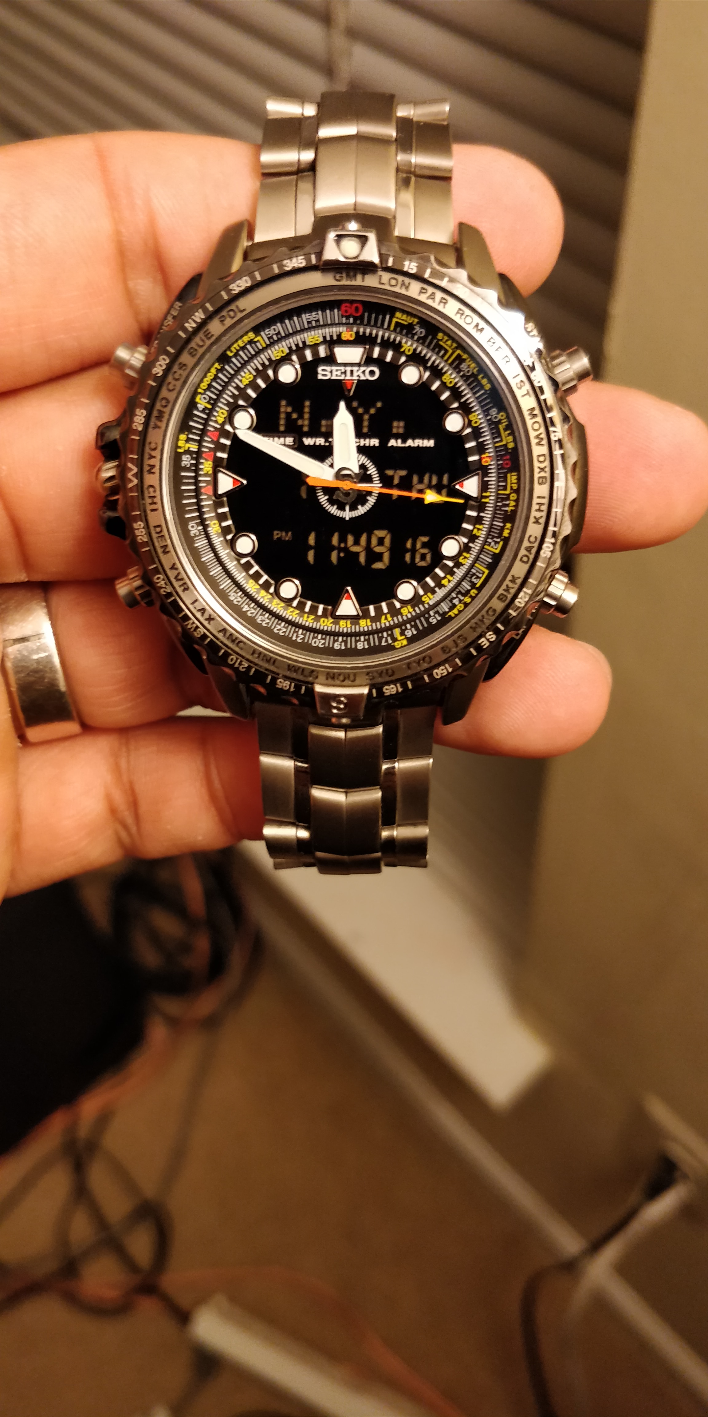 FS: Seiko Prospex Sky Professional SBDR001 Titanium Ana-digi 
