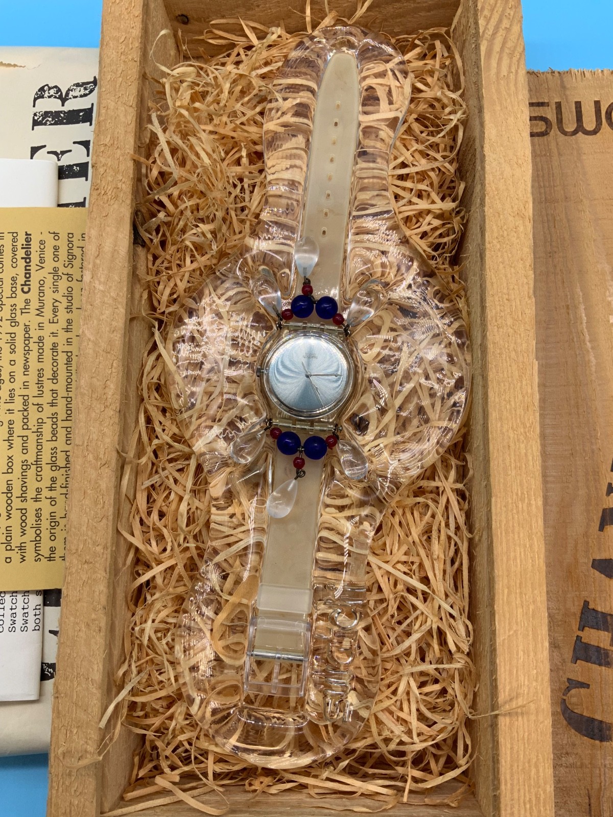 VINTAGE SWATCH CHANDELIER CHRISTMAS 1992 LIMITED EDITION LADIES 
