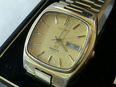 Men's Vintage Japan SEIKO 4633 Quartz 4004 Gold Plated Wristwatch Watch |  WatchCharts