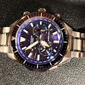 Casio Oceanus OCW-T100 Silver Titanium Case Silver Titanium Solar