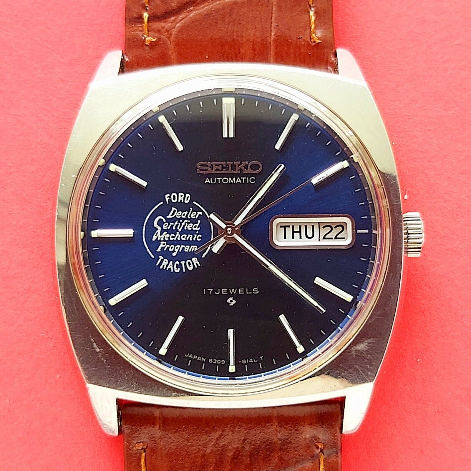 Seiko vintage watch 1978 Ford Tractor Certified Mechanic Program