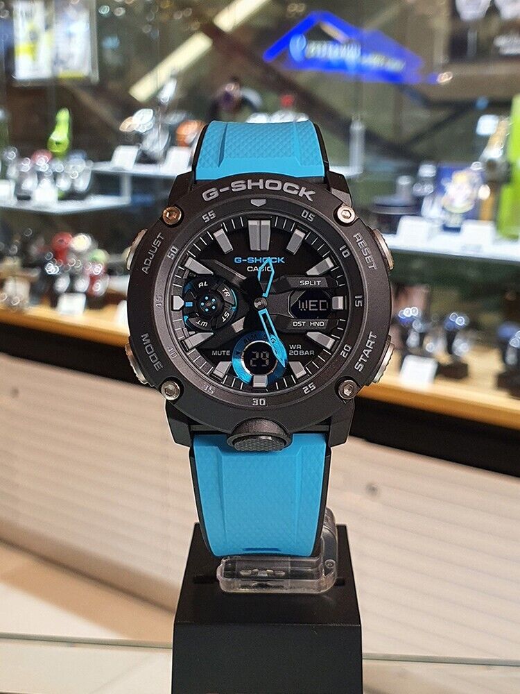 Casio G-Shock Resin Strap Men Watch GA-2000-1A2DR Original New