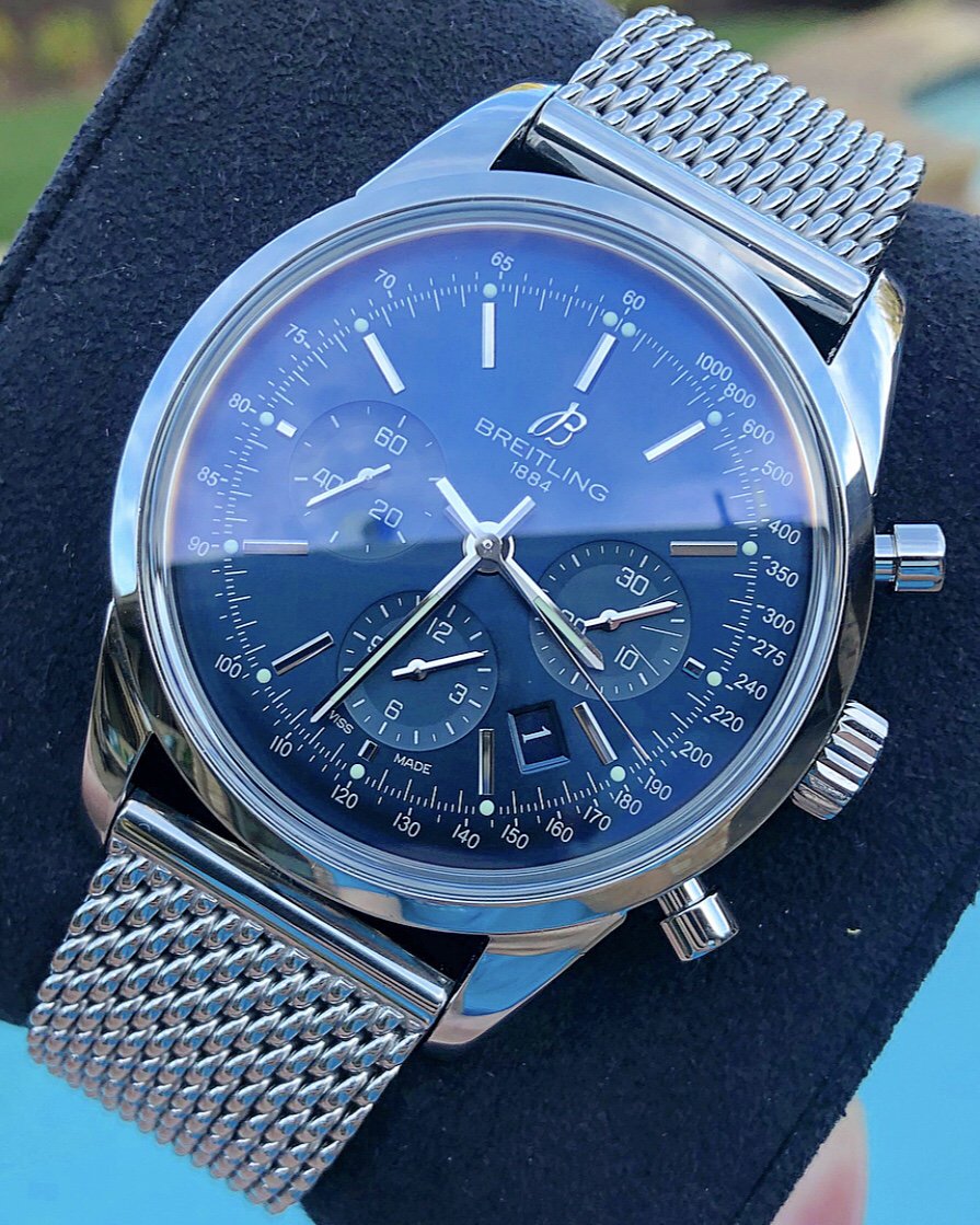 Breitling transocean limited sales edition blue