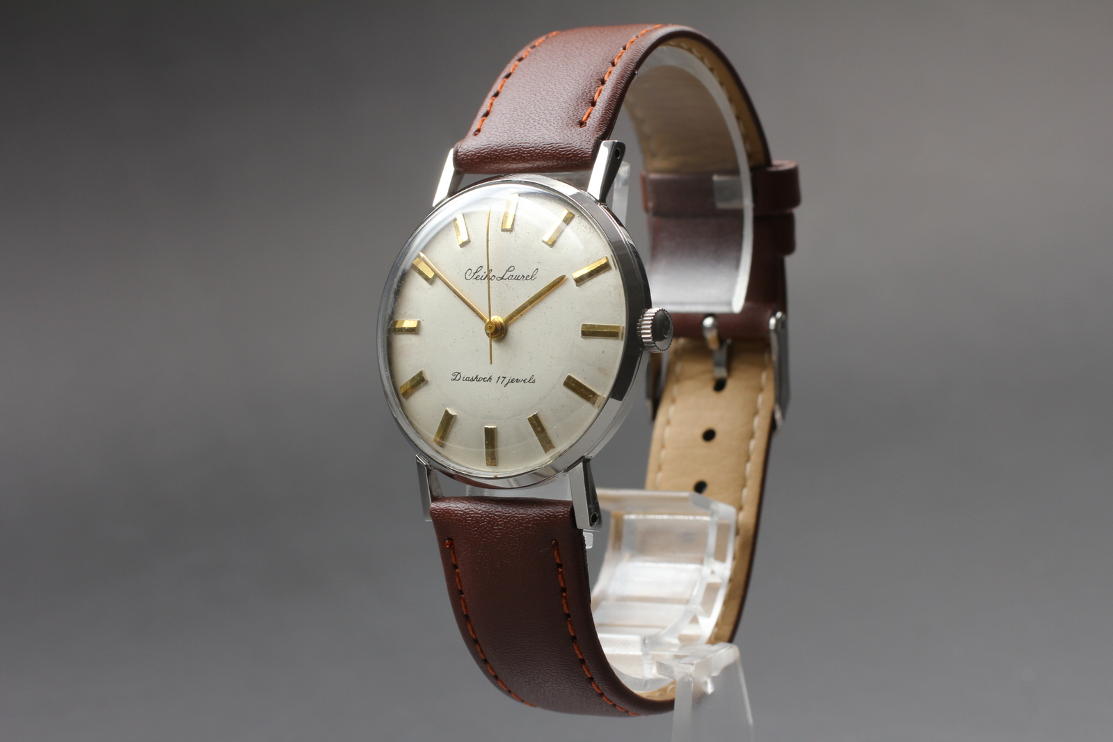 OH serviced Vintage 1968 Seiko Laurel J14000 Gold 17J Hand Winding
