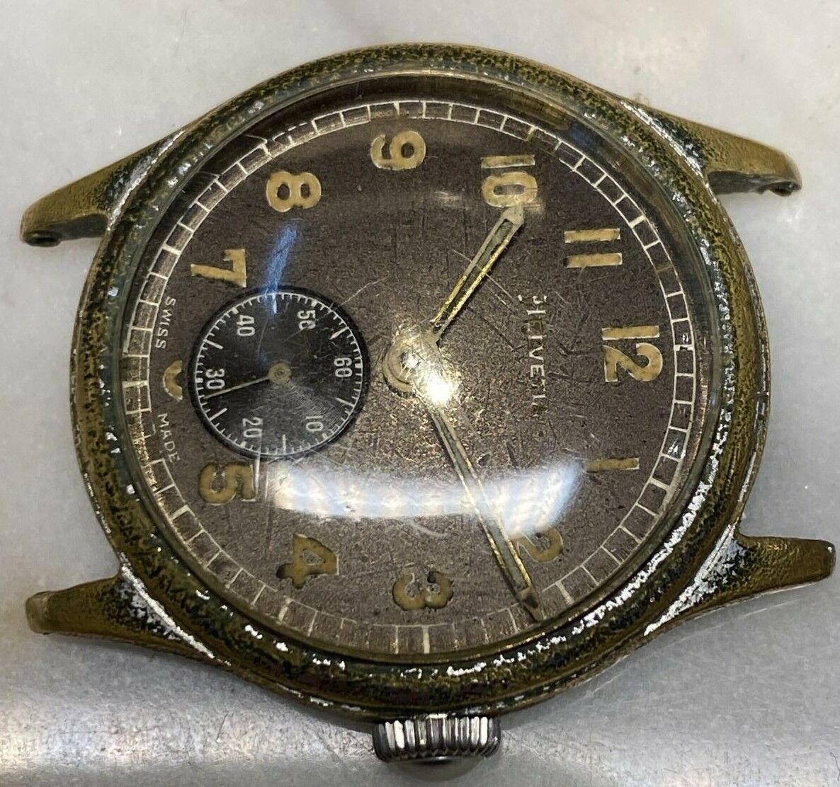 Vintage watch experience 古董手錶: Helvetia pilot watch