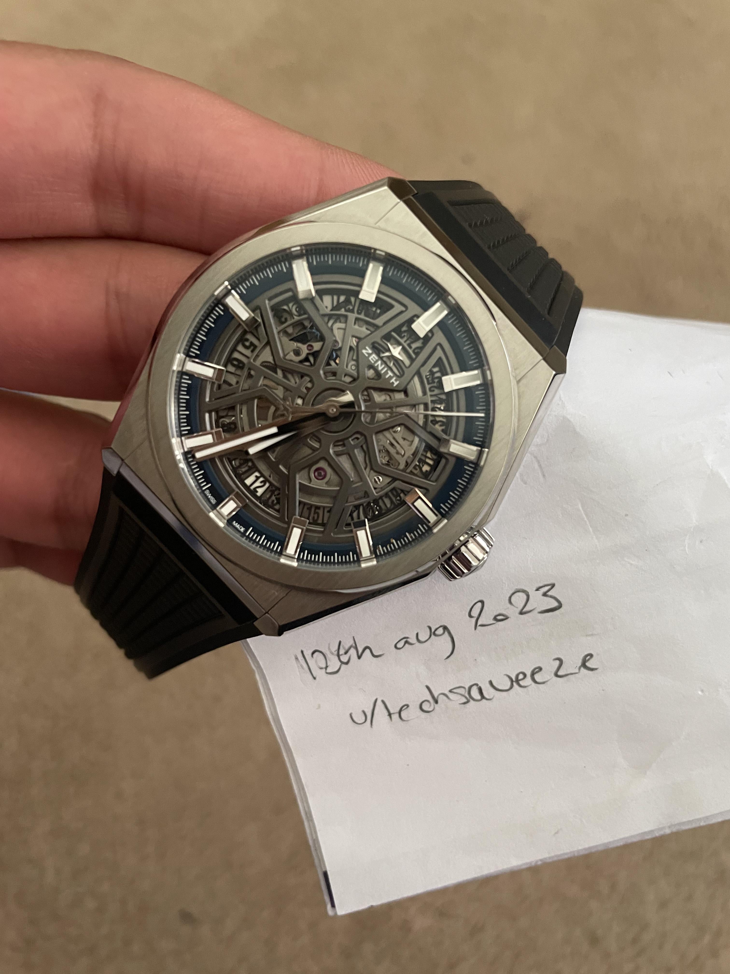 WTS] ZENITH DEFY SKELETON TITANIUM MINT FULL KIT + EXTRAS