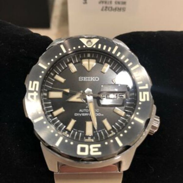 Orologio Seiko Prospex Automatico Acciaio Nero Silicone Nero 41mm