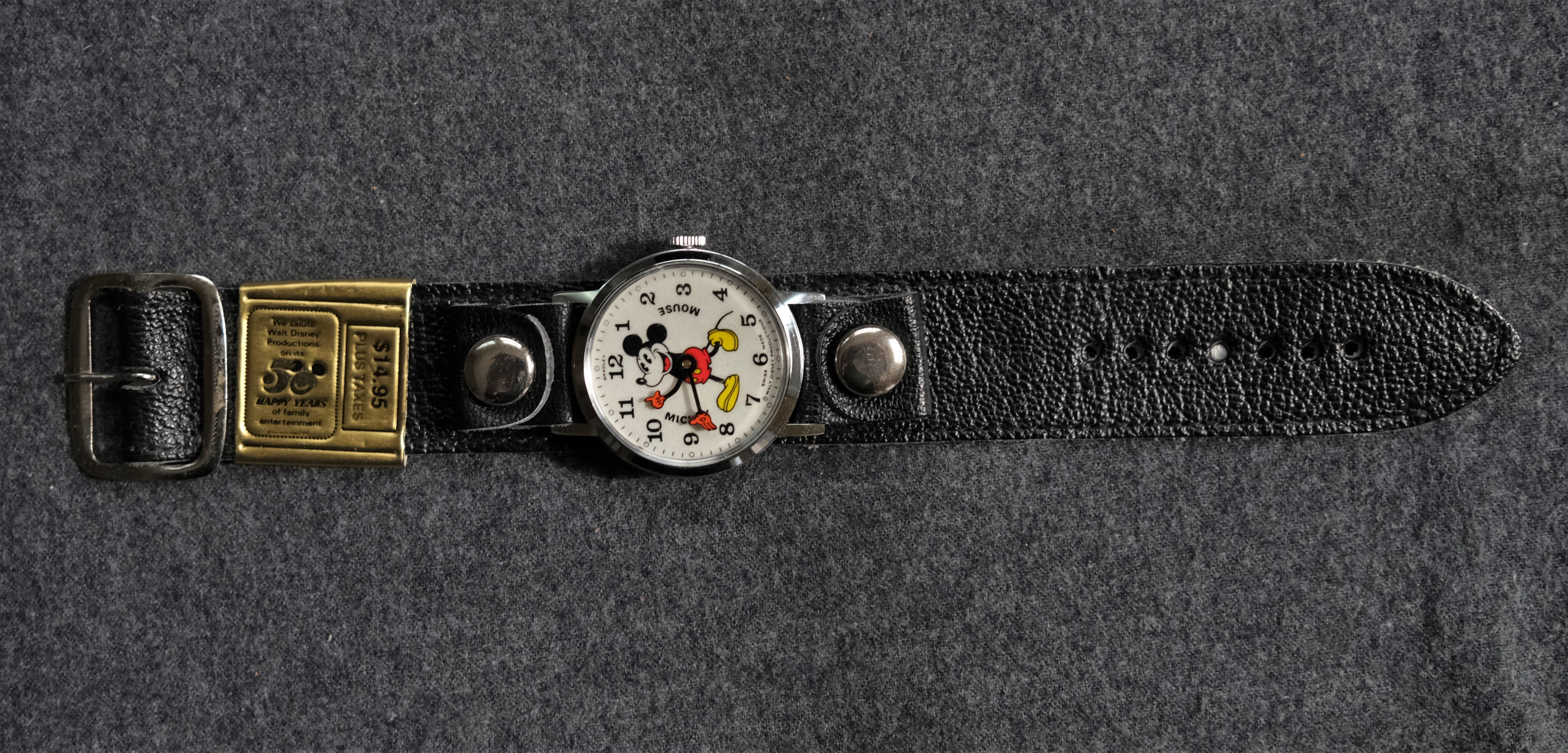 50th anniversary discount mickey mouse watch