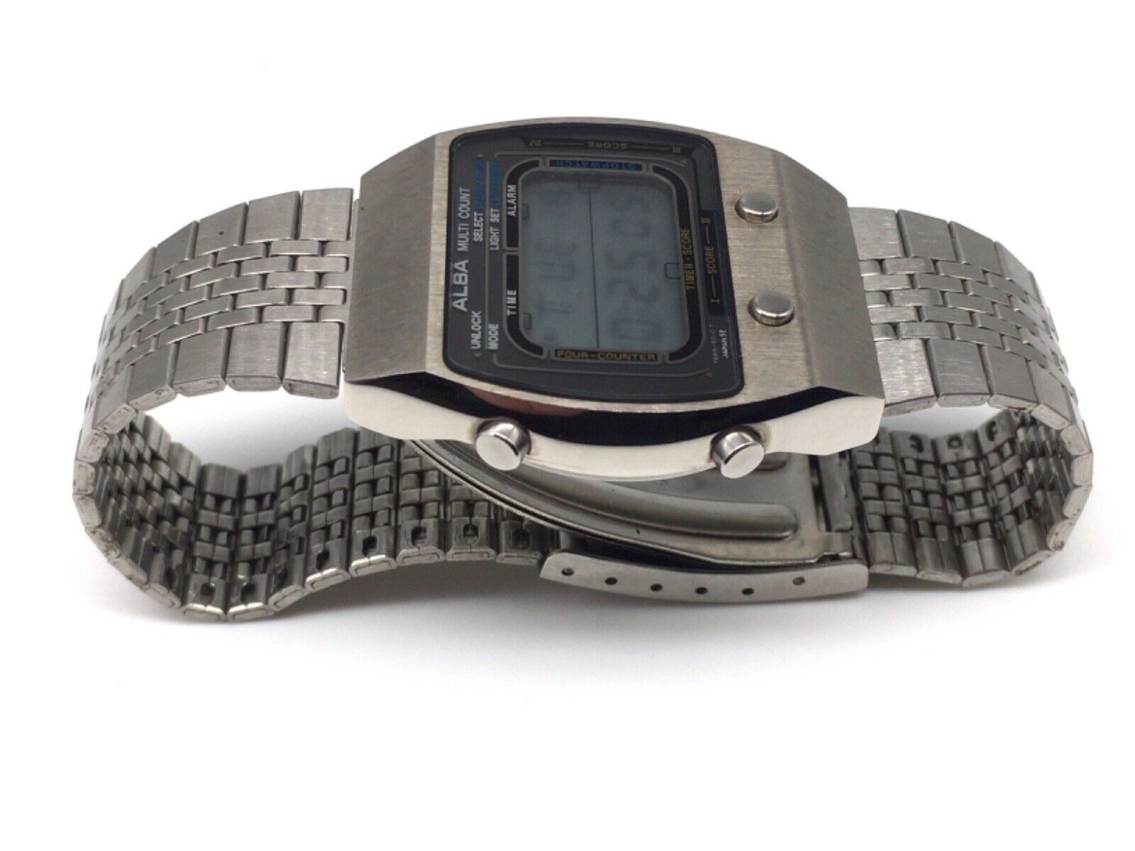 VINTAGE SEIKO ALBA Y665-5010 MULTI COUNT LCD DIGITAL WATCH JAPAN