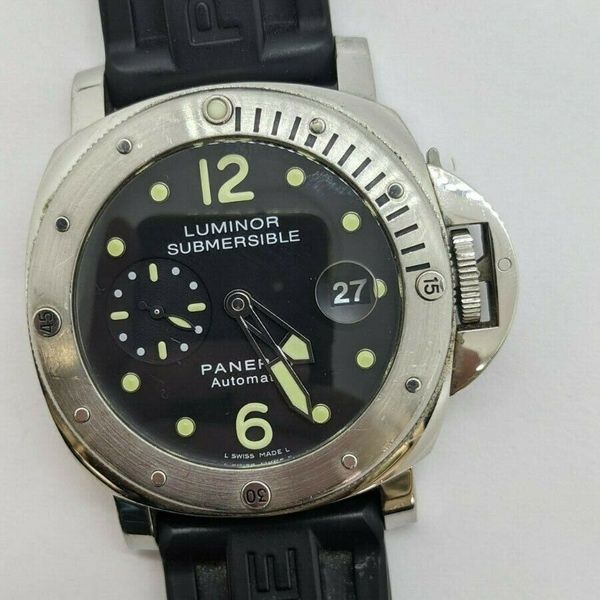 Panerai Luminor Submersible PAM00024 Ref OP 6771 Steel Automatic Watch ...