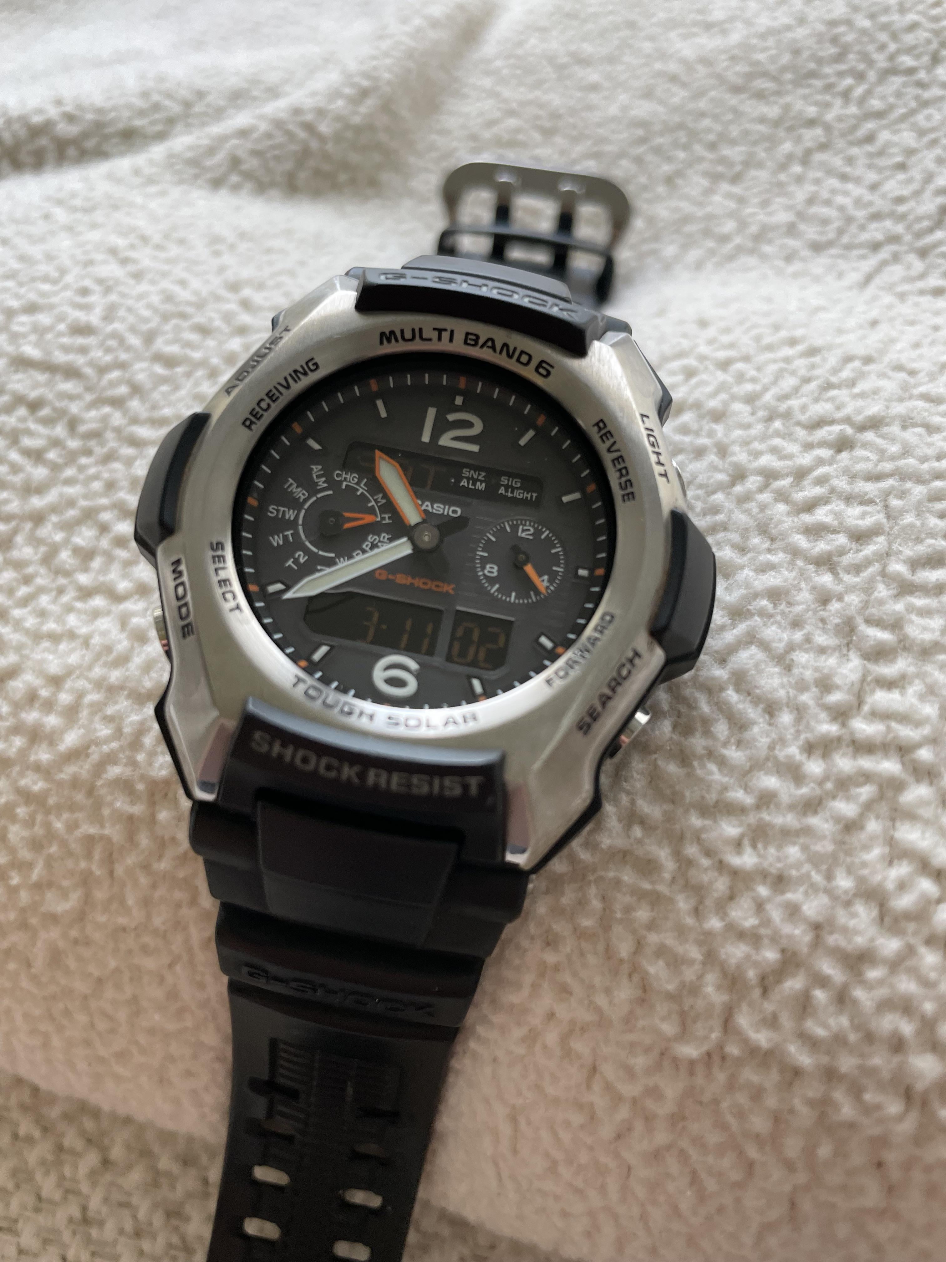 WTS Casio G Shock GW 2500 Tough Solar Atomic Ana Digi Negative Display Watch WatchCharts Marketplace