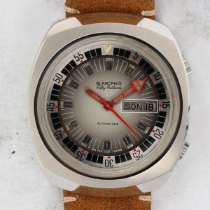 Vintage Blancpain Fifty Fathoms Compressor Dive Wristwatch Steel RARE Vintage Blancpain Fifty Fathoms Compressor Dive Wristwatch Steel RARE