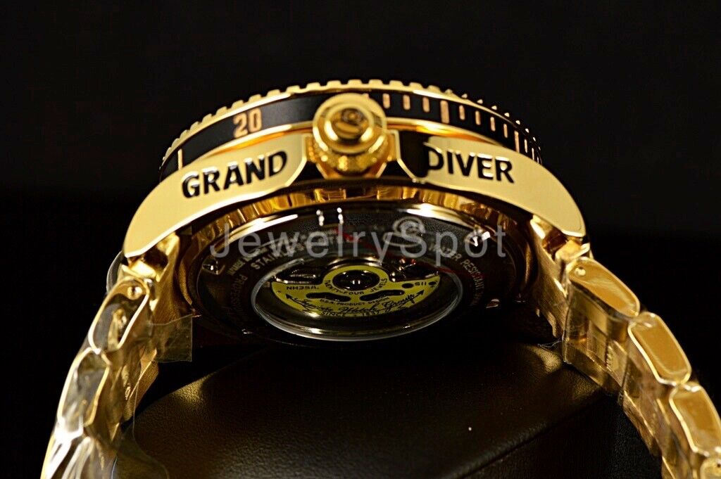 Invicta 19807 GRAND DIVER II Automatic 3D Gold 47mm Dial Gold Tone SS 300M Watch WatchCharts Marketplace