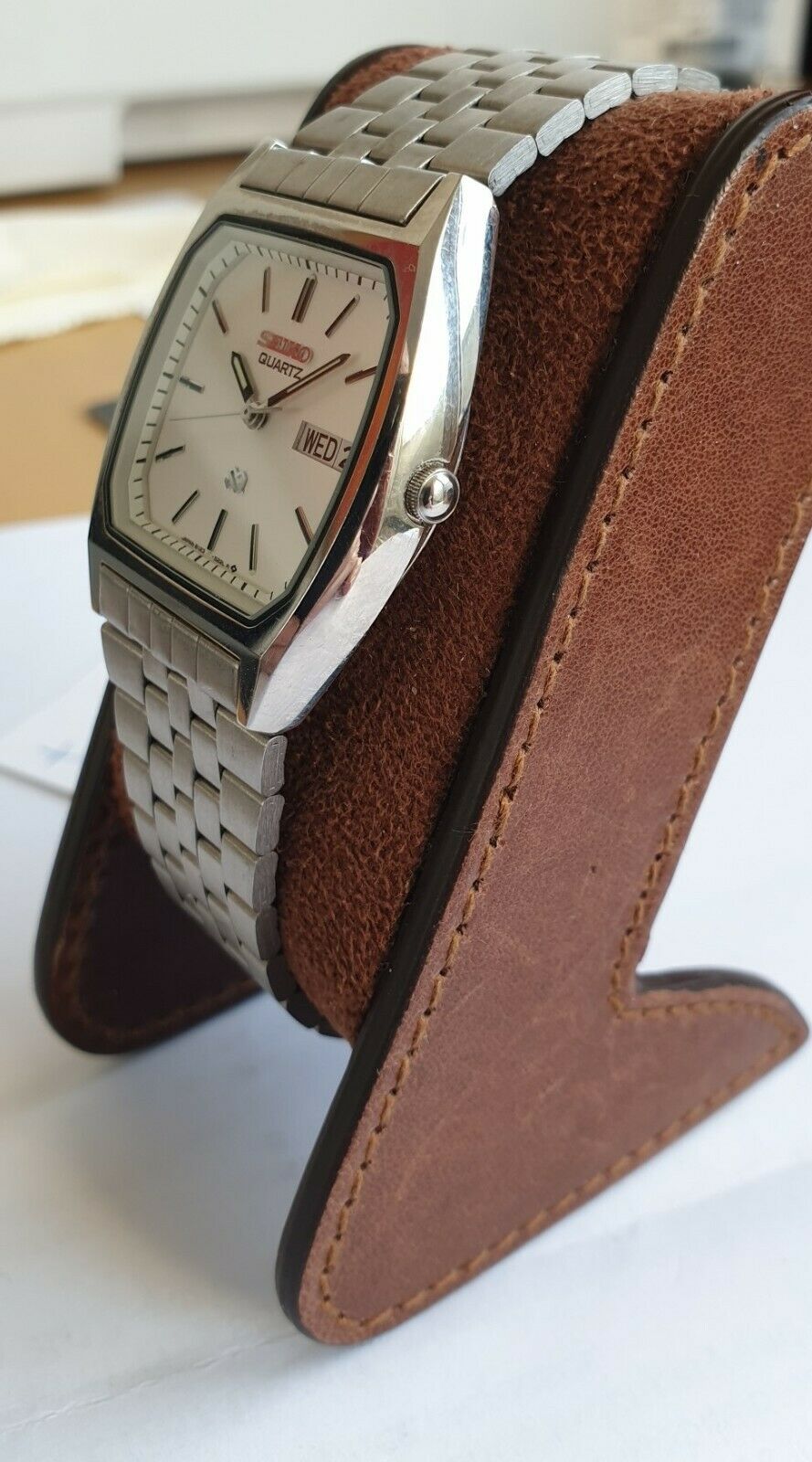 Seiko SQ DayDate 8123-5270 s s original bracelet NO movement