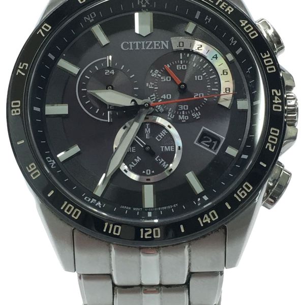 [Used] Citizen Solar Watch/Analog/Stainless Steel/BLK/SLV/E610-S074339 ...