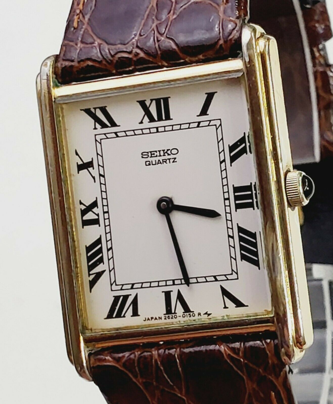 売れ筋がひクリスマスプレゼント！ Vintage Men's RARE Ultra 1980's SEIKO Watch Plated Gold 時計
