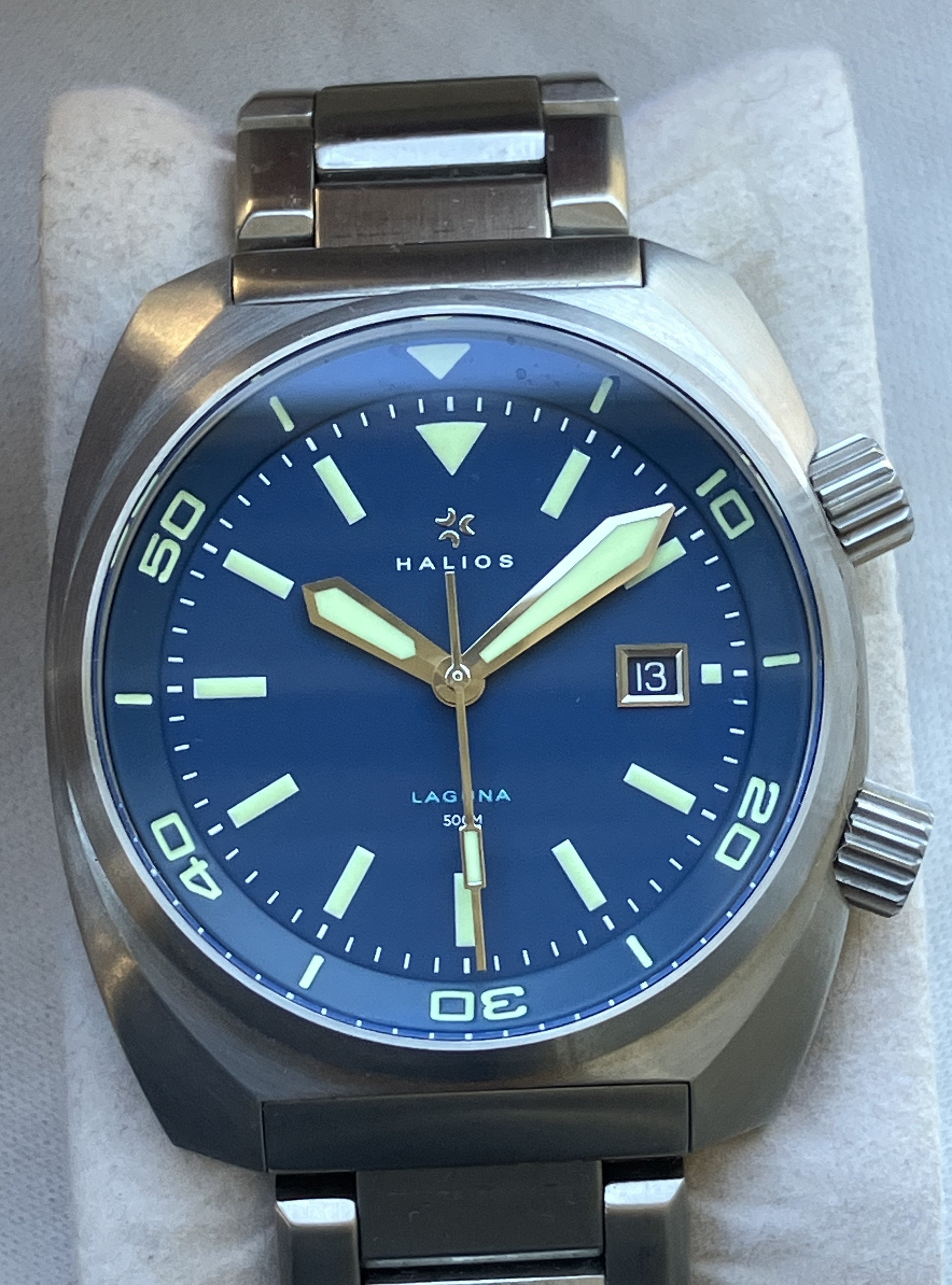 Halios Laguna Dive Watch Blue Dial Version 1 Excellent