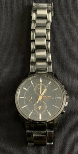 Vintage Seiko 7T62 0LD0 Quartz Chronograph Authentic Mens