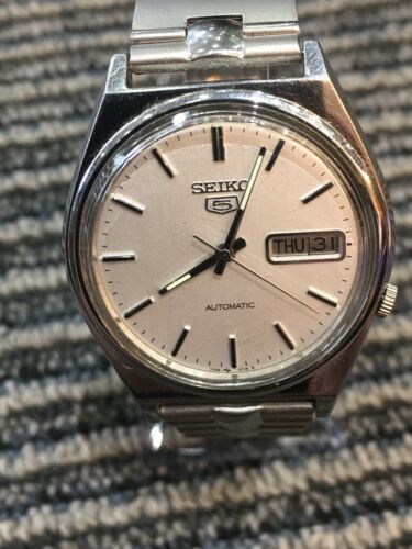MENS SEIKO 5 AUTOMATIC 7009-3140,DAY DATE,WORKING ORDER EXC. CONDITION |  WatchCharts