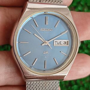 即日発送 RARE VINTAGE 25 AUTOMATIC 5606-8100 DIAL BLUE NICE LM SEIKO 時計