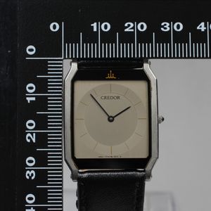 Near MINT] Vintage SEIKO CREDOR 7770-5070 26mm Square Quartz Mens