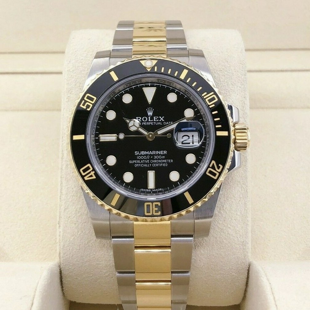 Rolex Submariner Date 40mm Two Tone Ceramic Black Dial 116613LN